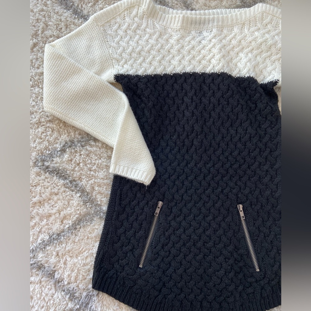 zipper accents stretchy soft extra small pullon sweater